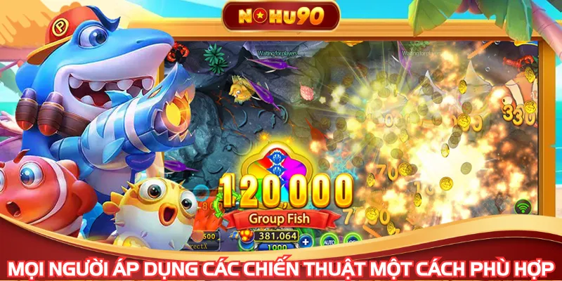 Mọi người áp dụng các chiến thuật một cách phù hợp